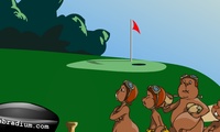 Jeu de golf avec ecureuil