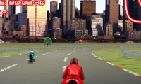 Course de motos en 3D