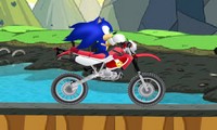 Jeu de moto avec Sonic