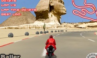 Course de moto en 3D
