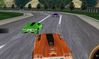 Course de voiture de sport 3D