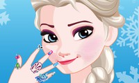 Manucure pour Elsa reine des neiges
